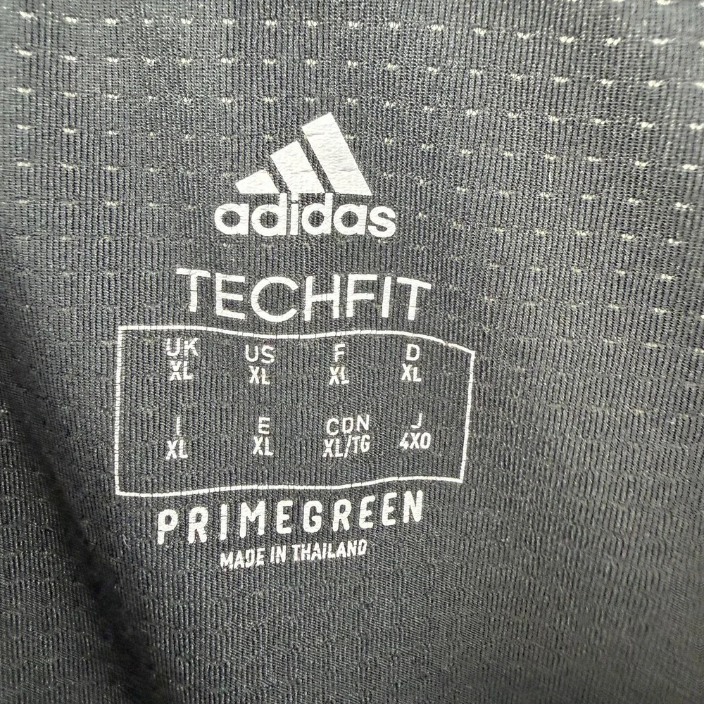 Adidas Techfit Shirt Mens XL Black Long Sleeve Primegreen Athletic Training Top